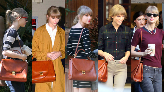 Taylor Swift, Mark Cross Satchel Taylor Swift, Mark Cross Satchel
